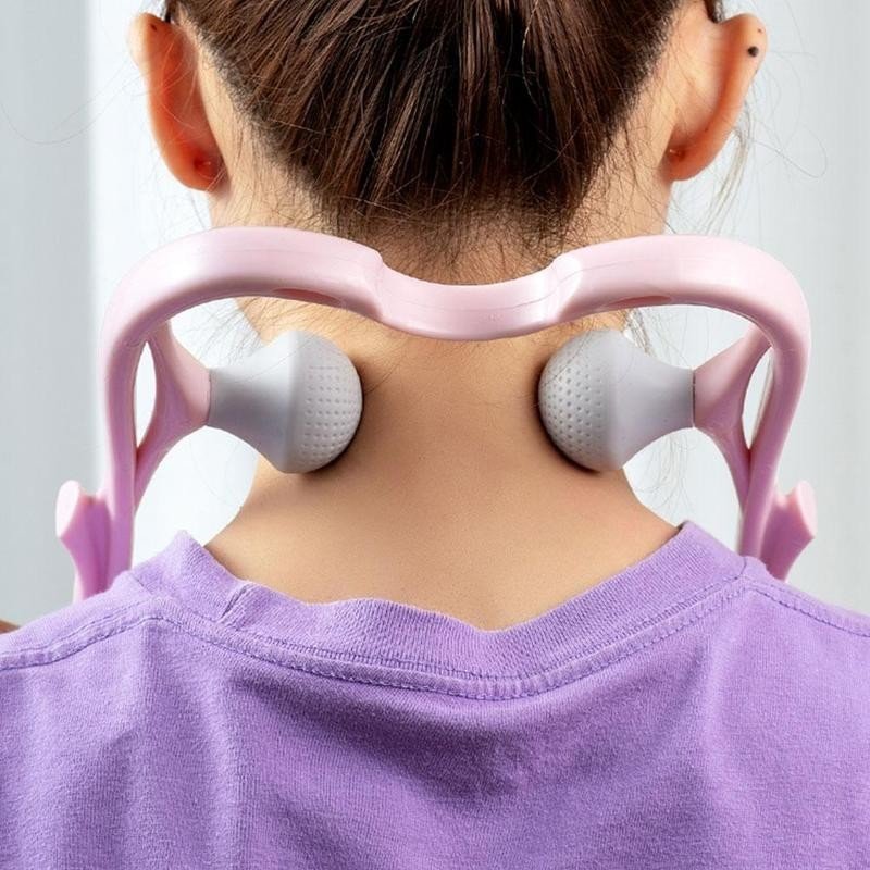 Neck Massager High Quality Multi-function Manual Relaxed Cervical Massager Pressure Relieve Double Ball Pressing Meridian Massager